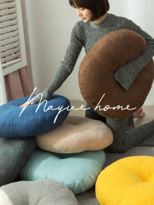 Thickened Cotton Linen Yoga Mat round Tatami Meditation Seat Pad Balcony Home Decor Nordic Style Pure Color Household Cushion