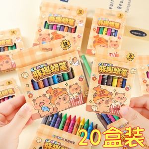 ไม้จิ้มสีไม่เป็นพิษสำหรับเด็ก ไม้จิ้มสีน้ำมัน 8 สี ไม่เป็นพิษ ไม่เปื้อน ของเล่นสำหรับเด็ก ของขวัญสำหรับนักเรียนชั้นประถม