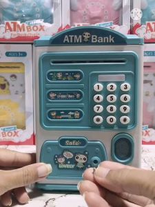 กระปุกออมสิน ATM กระปุกออมสิน มีดนตรีมีรหัส/สแกนลายนิ้วมือ ตู้เซฟดูดแบงค์สามารถหยอดเหรียญได้