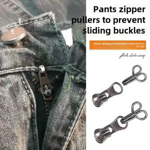 Anti-Slide Buckle Denim Zipper Anti-Slip and Anti-Drop Fixing Buckle Placket Zipper Pants Zipper Head Anti-Open Handy Gadget Accessories