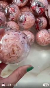 ลูกบอลพลาสติกใส หัวใจ ดาว แขวนตกแต่ง ใส่โมเดล มีให้เลือกหลายขนาด ลูกโป่งวันเกิด ใส่เงินตกแต่งเค้ก C36