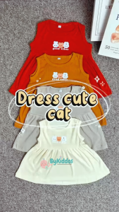 ByKiddos - Dress Anak Perempuan Motif Karakter Lucu / Dress Lengan Kutung / Dress Anak Santai