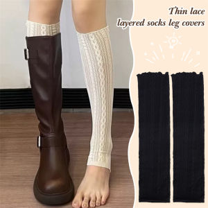 Women Lolita Fishnet Thigh High Socks Y2k Japanese Style Lace Over Knee Long Stockings