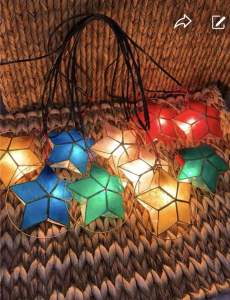 Capiz star lantern lights with complete set of wiringcapiz star lightscapiz lightscapiz lanterncapiz lantern with lightscapiz stars