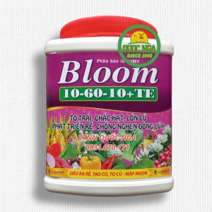 PHÂN BÓN LÁ NPK 10-60-10+TE BLOOM - DƯỠNG HOA ĐẬU TRÁI PHÁT TRIỂN RỄ HỘP 565 gram
