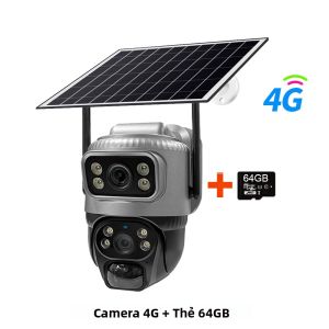 Camera IP Năng Lượng Mặt Trời V380 4G Với Thẻ SIM Tiết Kiệm Năng Lượng Chống Nước CCTV 1080P Tầm Nhìn Ban Đêm Phát Hiện Chuyển Động PIR Tích Hợp Pin