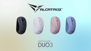 Alcatroz AirMouse Duo 3 Bluetooth + Wireless 2.4G 1600 CPI Silent Mouse | Free Mouse Pad