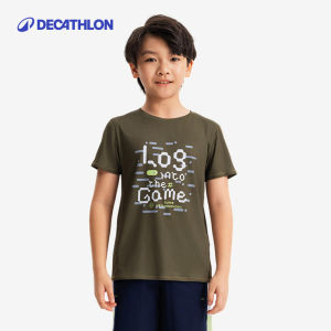 Decathlon Kids T-Shirt Quick Dry Sportswear Short Sleeve Breathable Sun Protection Boys And Girls Fast Drying Top