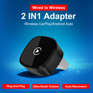 FLIXIVI Wireless CarPlay/Android Auto Adapter Plug and Play for VW Toyota Nissan Ford Benz Wired To Wireless for OEM Wired Cars