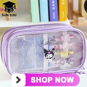 Tempat pencil transparan motif My Melody/ Pencil case karakter Sanrio My melody