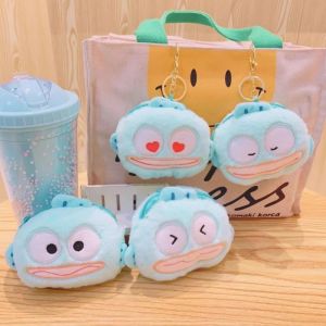 Kawaii Sanrio Wallet Hangyodon Casual Money Bag Card Holder Coin Purse Card Holder Wallet with Buttons