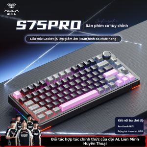 AULA | Bàn Phím Cơ Không Dây Bluetooth RGB Cho Game