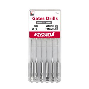 6Pcs/Box #1-6 28mm/32mm Dental Engine Use Endodontic Gates Drill Peeso Reamers Glidden Rotary Stainless Steel Endo Files Dentist