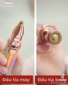 Bút Tỉa Lông Mày Cao Cấp - Máy Tỉa lông Thẩm Mỹ Cho Phái Đẹp. Máy tỉa lông mày 2 trong 1 có thể sạc lại kèm bút có đèn tiện dụng bút tỉa Lông mày đa năng Thế Hệ Mới