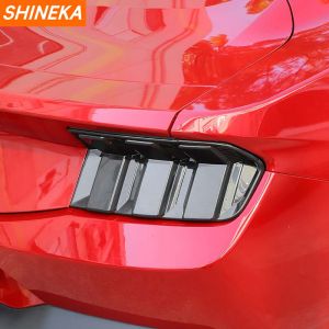 Ốp Đèn Hậu Màu Đen Khói SHINEKA Dành Cho Xe Ford Mustang 2024 2025+ - Phụ Kiện Trang Trí Và Bảo Vệ Đèn Hậu Ngoài Xe