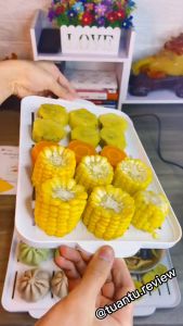 Nồi Hấp Điện Đa Năng 3 Tầng DORON Hấp Chín Và Hâm Nóng Thức Ăn Nhanh Chóng - Tiện Lợi Dung Tích 20L Bảo Hành Chính Hãng 12Tháng - VinhBuiStore