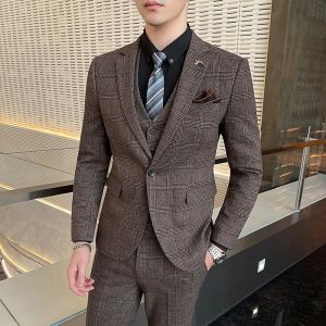 Bộ Vest Nam Phong Cách Ý Thanh Lịch 7XL - Áo Khoác Vest Quần Dài Chất Liệu Vải Lanh Cotton Trang Phục Lịch Sự Thông Thường Dành Cho Quý Ông Trang Phục Công Sở Lịch Lãm