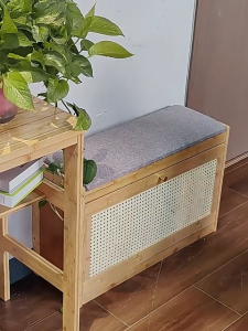 ตู้รองเท้า+เก้าอี้ ตู้รองเท้า ระบายอากาศ กันฝุ่น ไม่ยุบง่าย รับน้ำหนักได้ดี ประหยัดพื้นที่ ทำความสะอาดง่าย