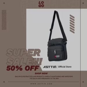 Slp NR - Tas Slempang Pria Waterproof - Sling Bag Anti Air - Tas Touring 3in1 - Tas kerja