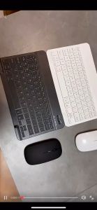 10" 7" Bluetooth Wireless Keyboard Mouse Russian French Hebrew Spanish Korean For Android IOS Windows Phone Tablet