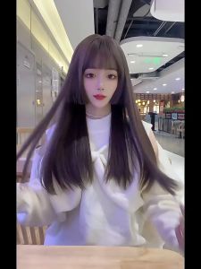 [TẶNG LƯỚI] Tóc giả nữ cả đầu thẳng dài mái hime dài 65cm - TG001