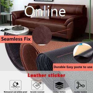 Leather Repair Leather 137cm*50cm Black Self Adhesive Fix Subsidies Simulation Skin Back Since The Sticky Rubber Patch Leather Sofa Fabrics Leather-Patch