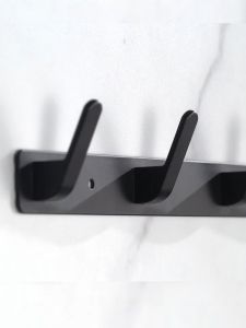 2024 FM TOKO COD / LARIS BARANG GANTUNGAN KAIT DINDING PREMIUM 5 HOOK FREE AKSESORIS MASALAH KUALITAS PRODUK PENGGANTIAN GRATIS model:9102-NO.1-13 warna:hitam Bahan: aluminium