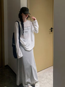 YUEZHONGWEI | American Letter Print White Long Sleeve T-Shirt Women Summer Thin Micro Translucent Outerwear Sun Protection AC Cover Up Top