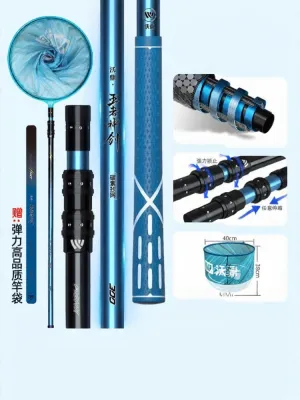 woding | Vợt Vớt Cá Vương Giả Thần Kiếm 3 Cán Carbon Siêu Nhẹ