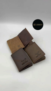 Rush Rider Full Grain Cow Leather Card Holder Wallet Credit Card Holder Men Kad Holder Mini Purse Card Holder