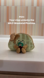JellyCat Milo Breaktime Set Breakfast Weekend Plushie With Eco Bag Blue Biscuit Duffel Set