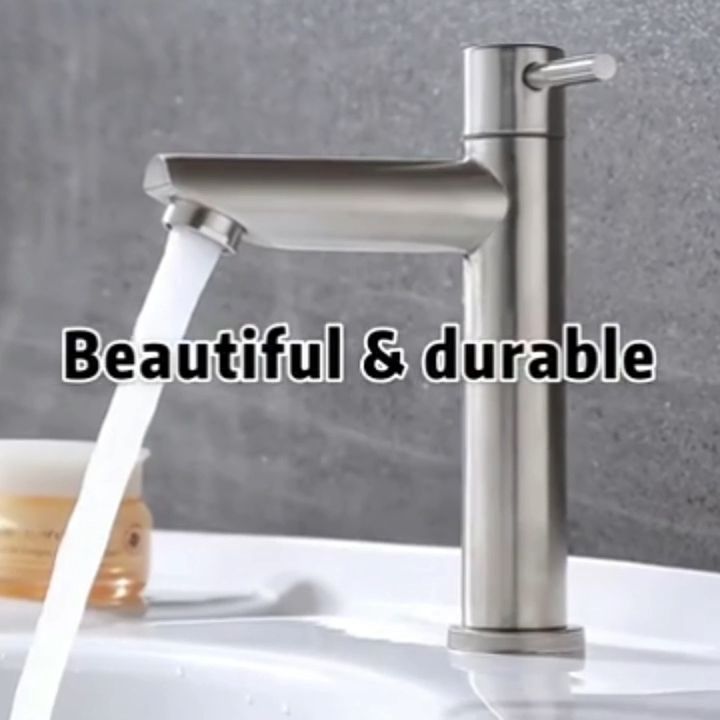 Sus304 Basin Faucets For Lavatory Sink Kitchen Toilet Water Tap Single 