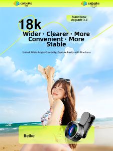 caibeike | Ultra Wide Angle 18K Camera Accessory Professional Vlogging Video Recording Smartphone Compatible