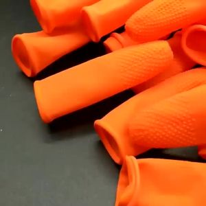 (10pcs) Sarung karet jari Latex ANTI SLIP jari untuk melindungi jari tangan