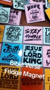 BIBLE VERSE REF MAGNET RANDOM | Christian Faith Inspirational Sticker Set | Spiritual Bible Verse Quotes & Religious Typography Decals | Christian Inspirational Ref Magnet Set | Spiritual Bible Verse Quotes & Religious Typography Decals