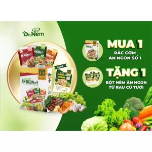 2HỘP RẮC CƠM ĂN NGON SỐ _DR.NEM+ tặng 2gói Hạt nêm rau củ Dr.nem_rắc cơm ăn ngon số 1 Chính hãng Hapi Việt Nam gia vị thay thế các loại thực phẩm đầy đủ chất dinh dưỡng nhanh gọn cho bé và gia đìnhBé lười ăn rau củ thịt cá Tổng nguồn kho Cty giá sỉ