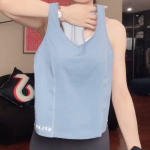 Sports Yoga Vest Summer New Running Training Fitness Wearable Outer Top Strap Sports Bra Breathable Quick Dry Moisture Wicking