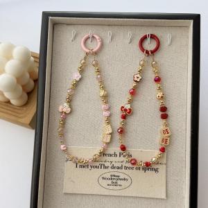 Original Cartoon KT Cat Alloy Light Luxury Dumb Gold Phone Chain Light Luxury Bag Hanging Decoration Keychain Pendant