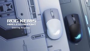 ROG Keris Wireless AimPoint Gaming Mouse — 54g Lightweight - 36K DPI - SpeedNova — Esports-Grade