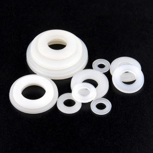 750-piece set of white nylon gaskets M2-M12 round hole nylon gaskets high temperature resistant and dielectric insulated.