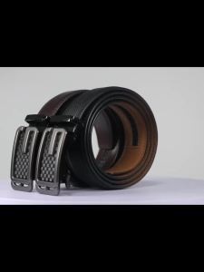 Versatile Mens Leather Belt With Micro Adjustable Feature Ideal For Dressing Up Any Outfit Great Gift Option For Any Occasion