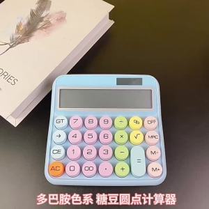 12 Digits Solar Power Calculator Candy Style Kalkulator Large Display Calculater Stationery 计算器