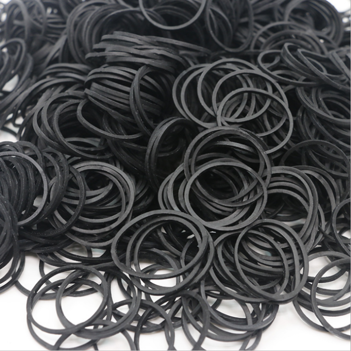Black Rubber Bands for Hair Styling High Elasticity Hair Ropes for