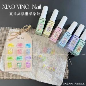 Set gel cọ nét cồn loang sữa pastel QINGYOU 6 màu sơn và vẽ móng tay nail