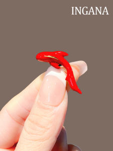 Red Koi Fish Pin Meaning Abundance Year after Year Festive Decoration Mens Suit Jacket New Year Gift Original Design Fashion Jewelry