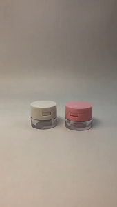 ONE-K195 Tempat Bedak Tabur Puff dengan Cermin Loose Powder Case Free Sponge Mini / Wadah Bedak