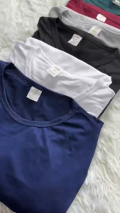 เสื้อยืดคอกลม แขนสั้น ใส่สบาย ระบายอากาศได้ดี เทรนใหม่มาแรง