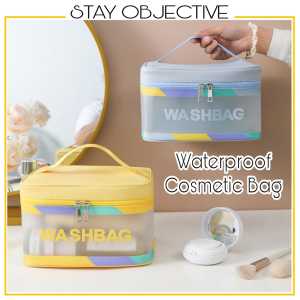 Large Waterproof Cosmetic Makeup Bag Transparent Storage Bath Portable Wash Travel Organizer Beg Kosmetik Wanita 化妆包 005