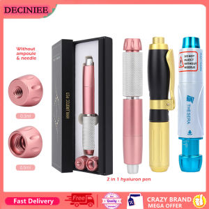 2in1 HyaluronPen 3 Level Pressure Hyaluronic Acid Pen for Anti Wrinkle Lip Lifting MesoGun with Ampoule Nozzle for Lip Filler