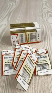 Jarum Benang Jahit Manual Isi 16 Gold Eye Milliners 3/9 Needles / Jarum Jahit Tangan / Jarum Sulam / Jarum Jahit Set Praktis Serbaguna SH  L10